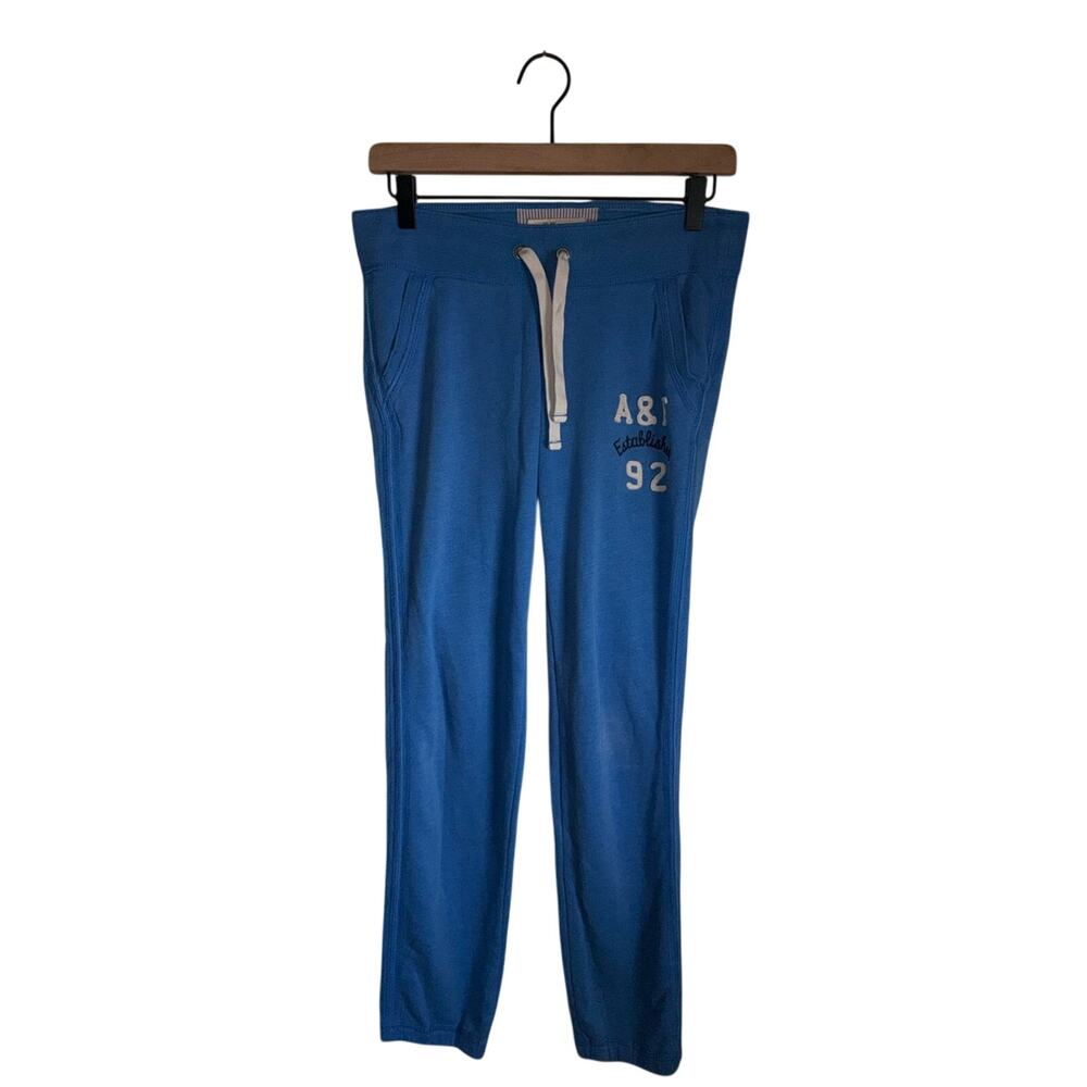 VINTAGE ABERCROMBIE & FITCH Y2K preppy lounge gym wideleg sweat pants XS